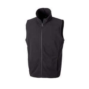 Result Core Adults Unisex Microfleece Gilet / Black